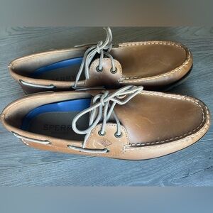New! Sperry Classic Men's Leeward 2 Eye Leather Boat Shoes, size 11